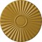 Ekena Millwork Shakuras Ceiling Medallion (For Canopies up to 5"), Hnd-Painted Iridescent Gold, 19 3/4"OD x 1 3/8"P CM20SHIGS - alternate 1